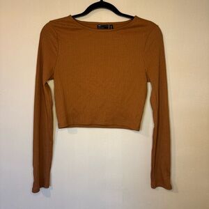 Asos | Ribbed Cropped long sleeve Tee